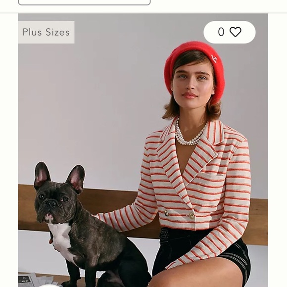 Anthropologie Maeve size 4 cropped striped jacket GUC - Picture 2 of 10